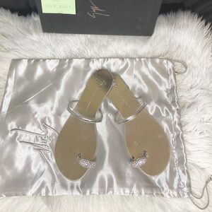 Giuseppe Zanotti Embellished Toe Ring Sandal